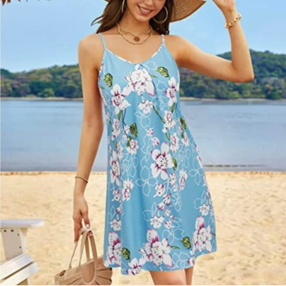NWT  Pin up fashions  size 18W floral crisscross dress 🌺🌸🌹🌺🌸🌹F